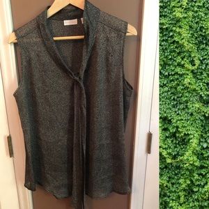 NY&C Sheer Tie-front Tank